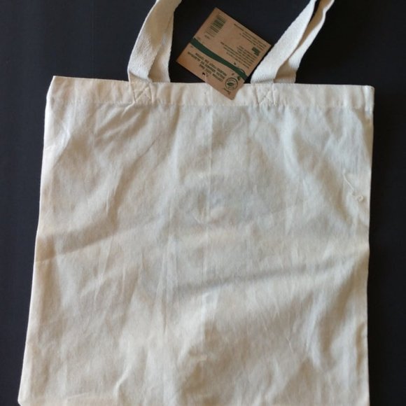 Painted Tote Bag with Retro Silhouett Woman With Blue Hair Artisan Handmade NWT - Picture 6 of 16